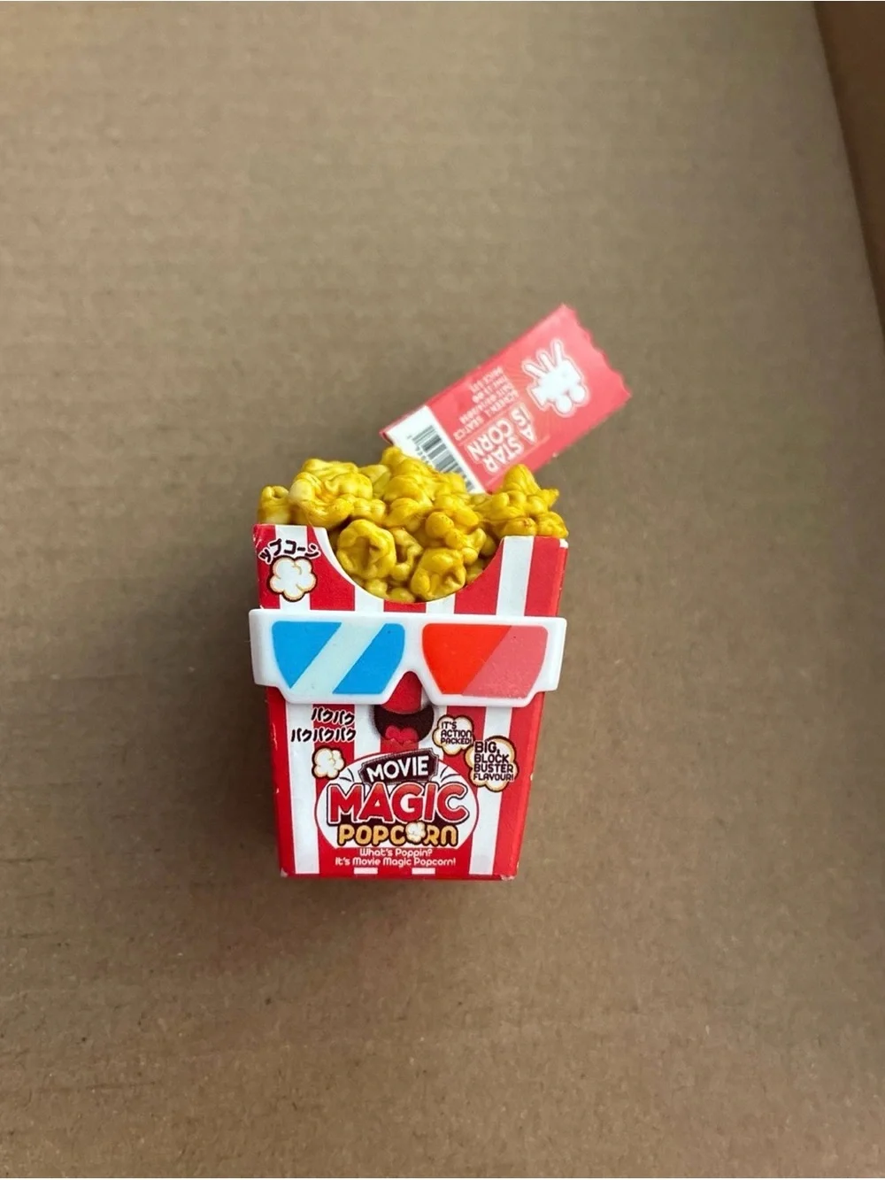 Mini Brands Kawaii Movie Magic Popcorn + Shop Bag + Slime + Magnifying Glass